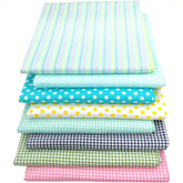 CraftsFabrics Lot de 8 tissus carrés assortis de 40 cm x 50 cm, chutes de tissu prédécoupées pour patchwork, patchwork, appliques, robes de poupées